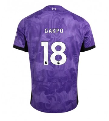 Liverpool Cody Gakpo #18 Tercera Equipación 2023-24 Manga Corta